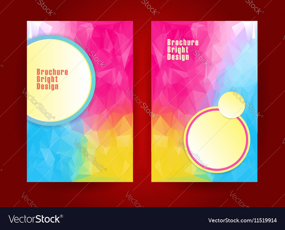 Triangular bright color theme