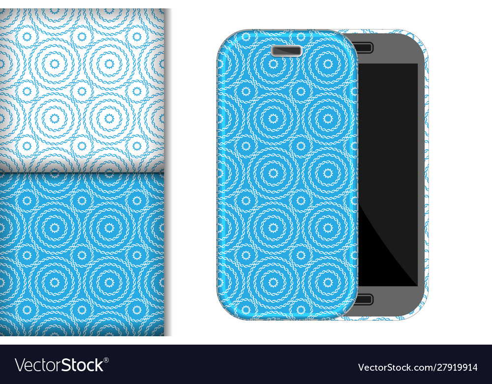 Two seamless patterns with stripes and circles