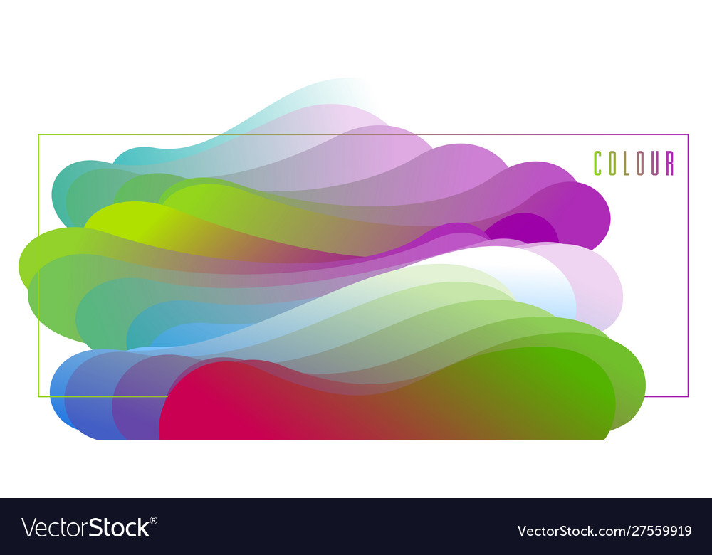 3d fluid gradient color abstract background vector image 3d fluid gradient color abstract background