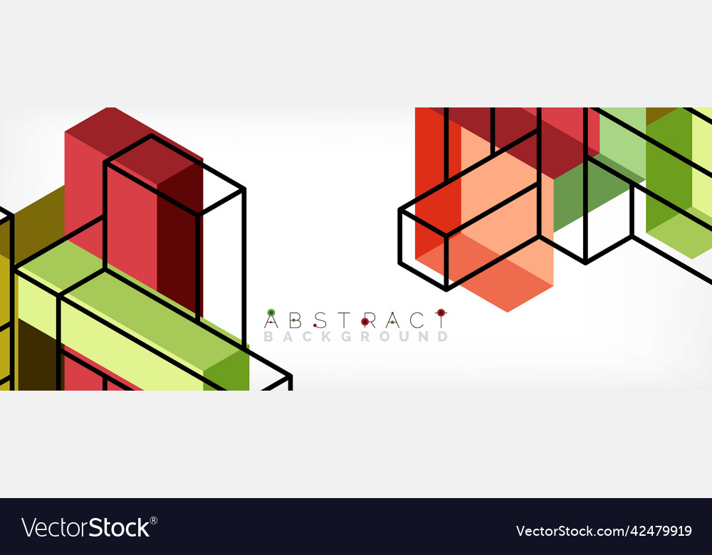 Abstract background 3d cubes cubic elements