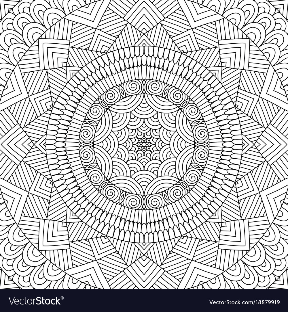 Abstract Pattern Coloring Page