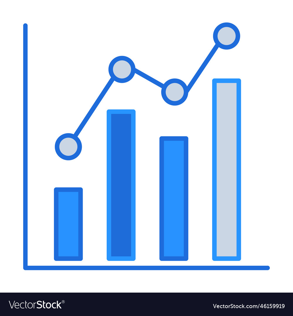 Bar Graph Geschäftsleute Symbol mit blauen Umriss