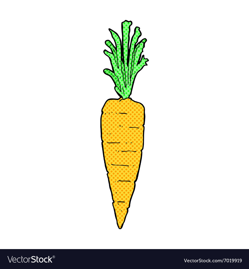Comic cartoon carrot