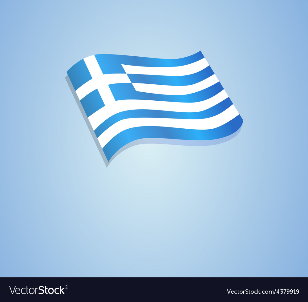 Flag of greece Royalty Free Vector Image - VectorStock