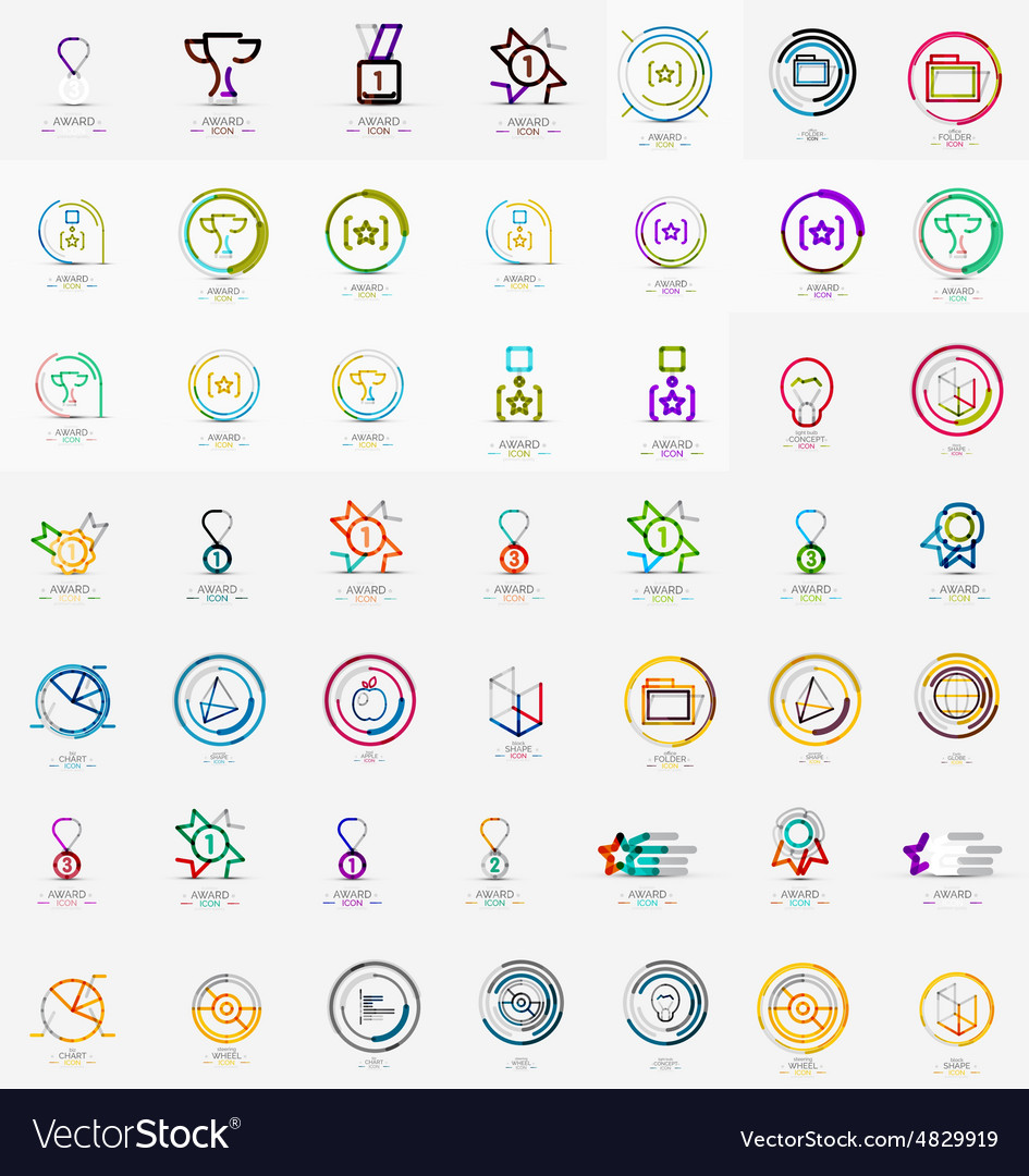 Große Firmenlogo Kollektion universal