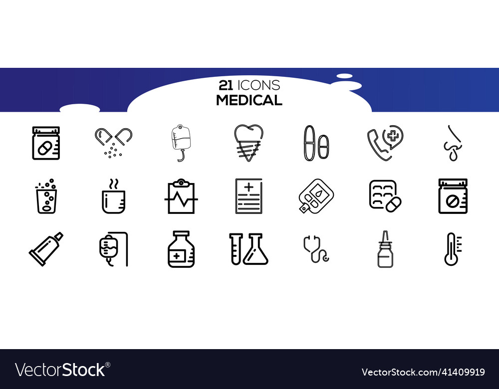 Medical icons set