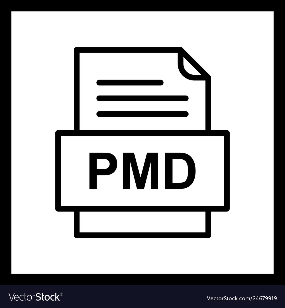 Pmd file document icon