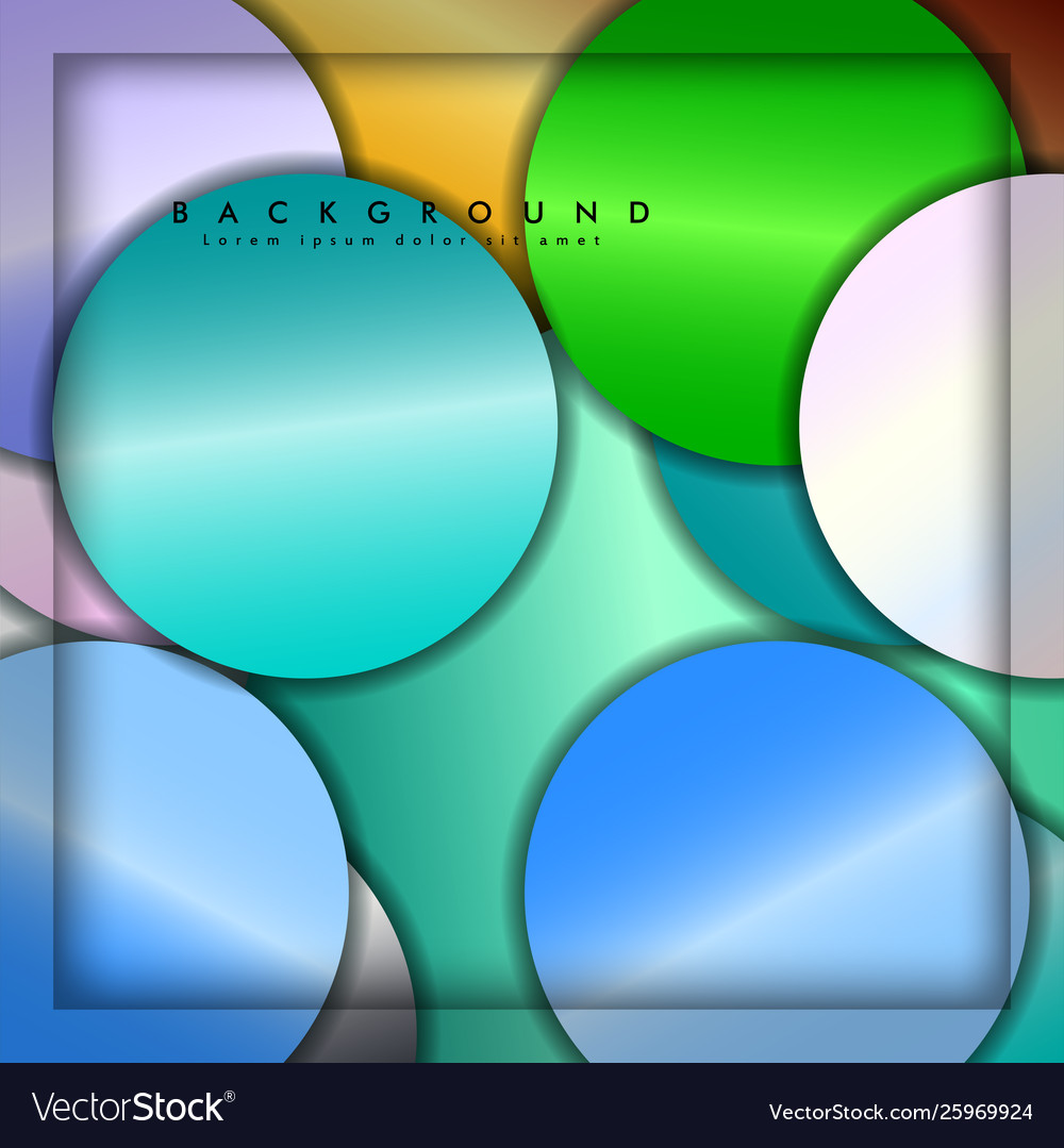 Abstract circle background with color gems Vector Image Abstract circle background with color gems