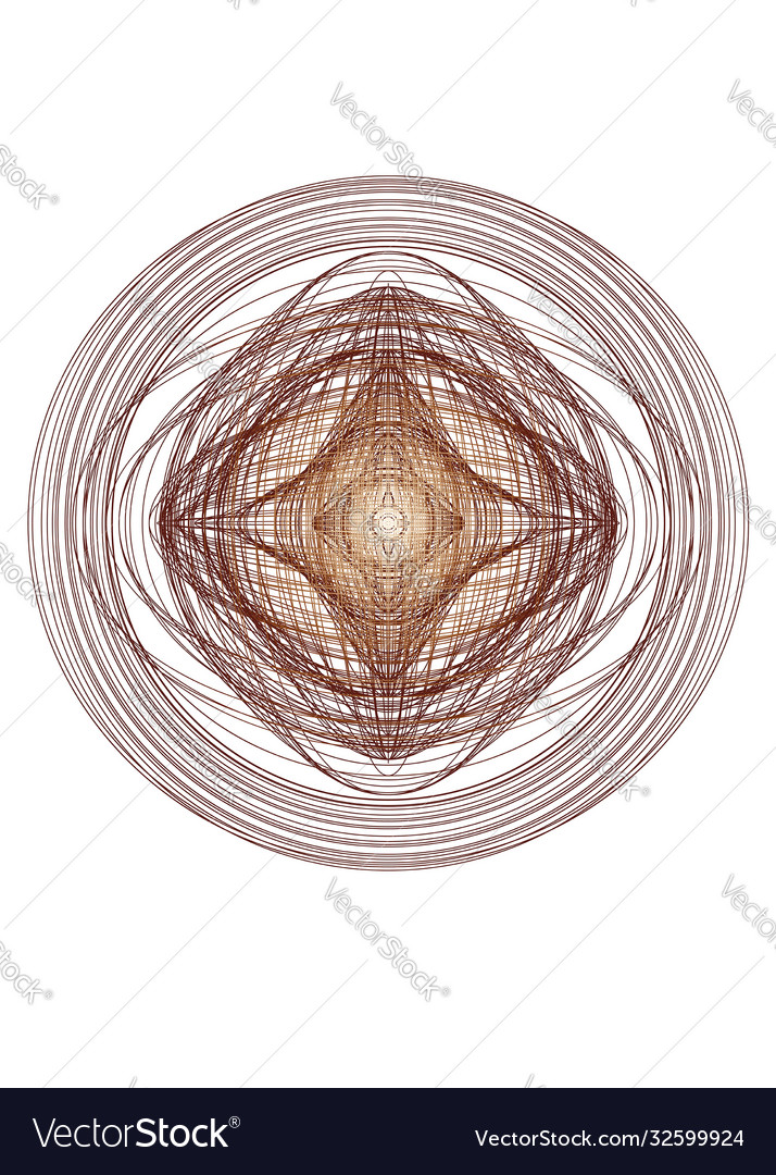 Abstract guilloched object color isolated