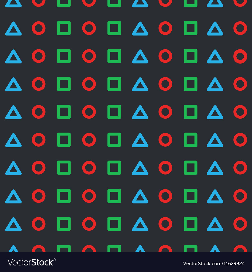 Background circle triangle square
