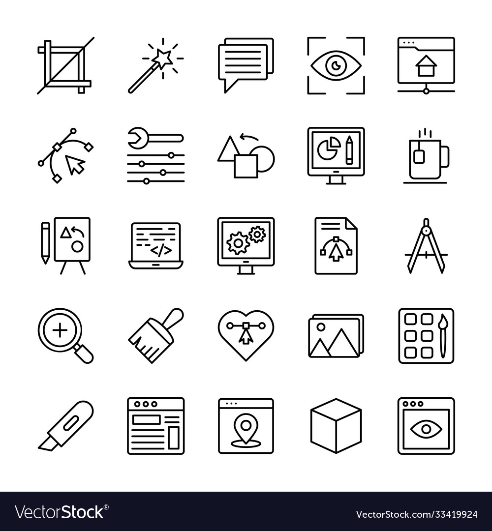 Design and development icons