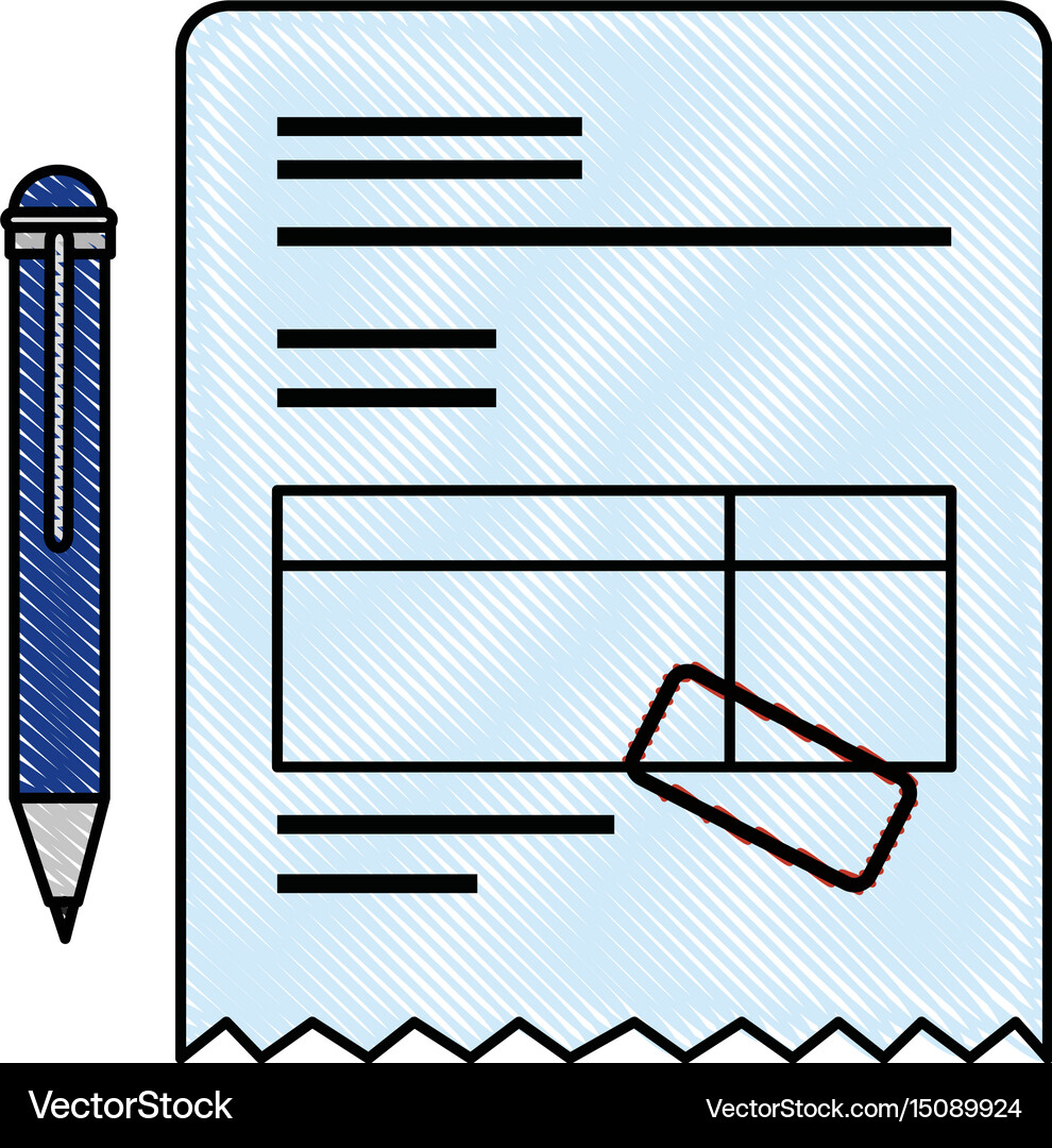 Document contract official Royalty Free Vector Image