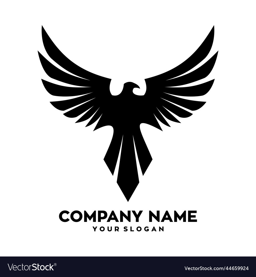 Eagle logo template design Royalty Free Vector Image