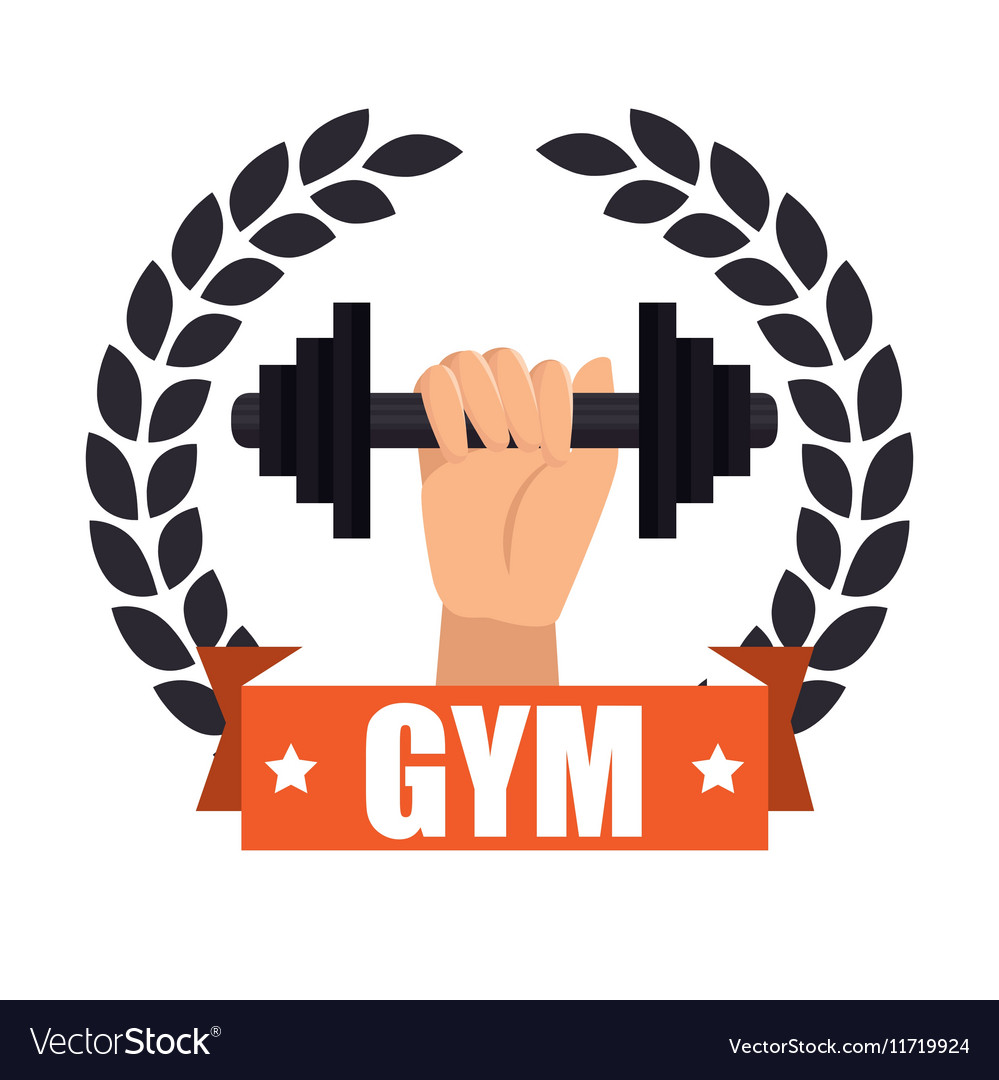 Gym badge sport label design