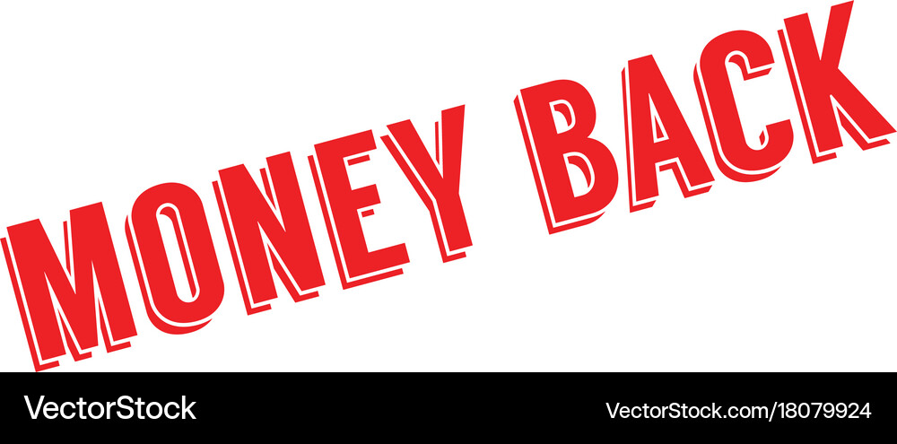 Geld zurück Gummistempel Lizenzfreies Vektorbild