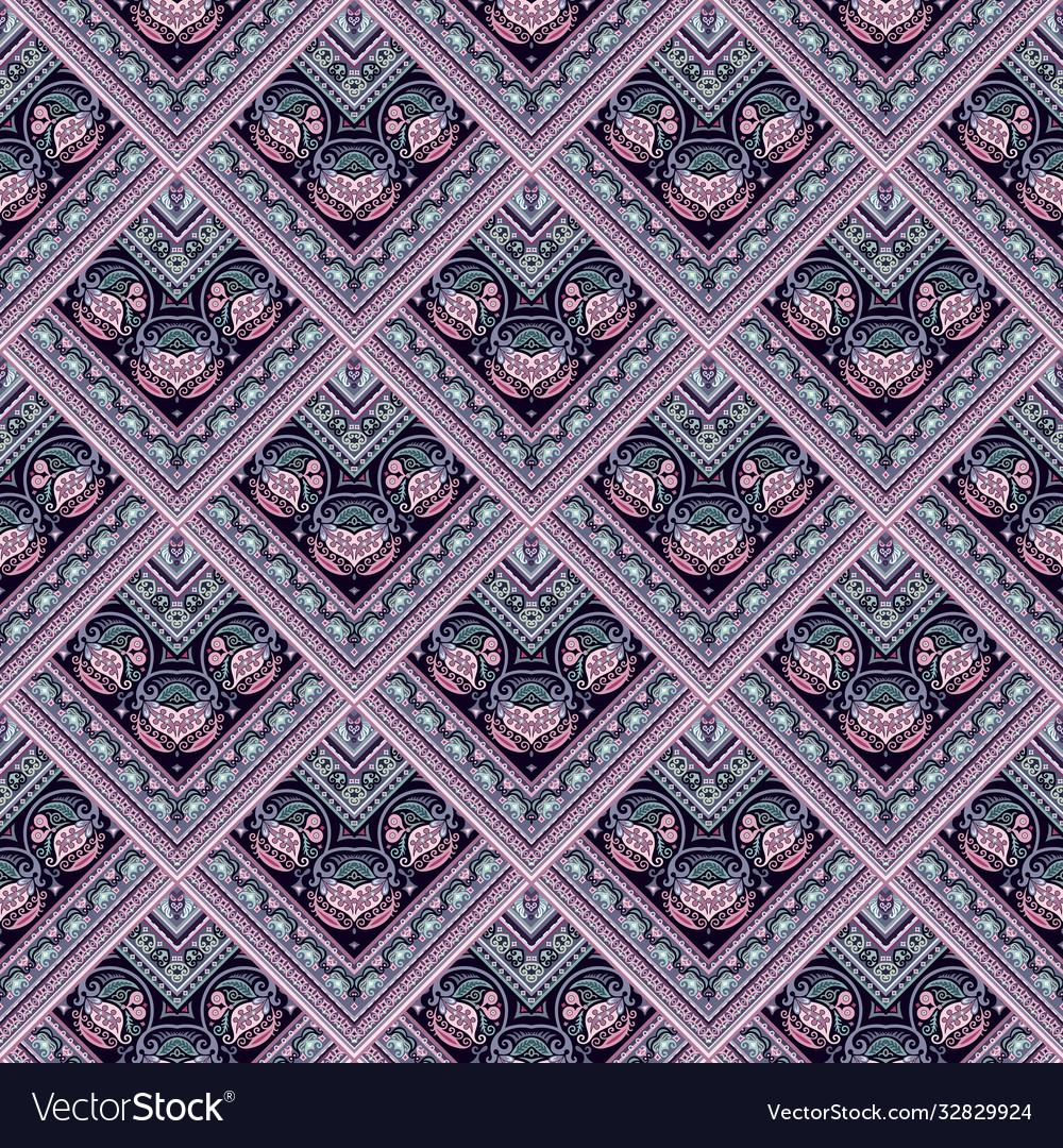 Nature patch pattern mosaic background Vector Image Nature patch pattern mosaic background