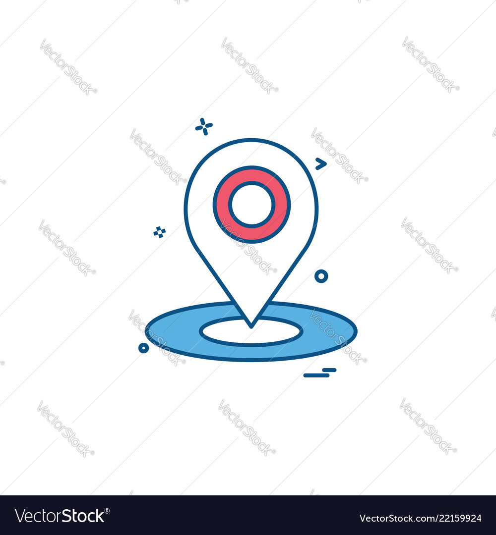 Navigation icon design vector image Navigation icon design