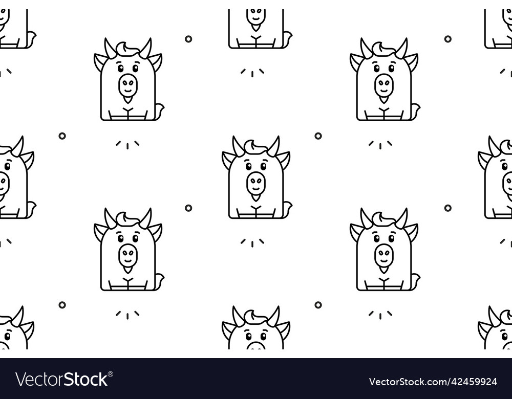 Seamless pattern with goats