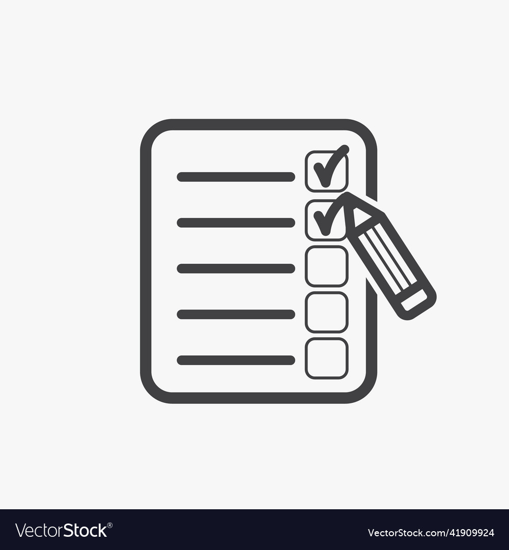 Shopping list outline simple icon