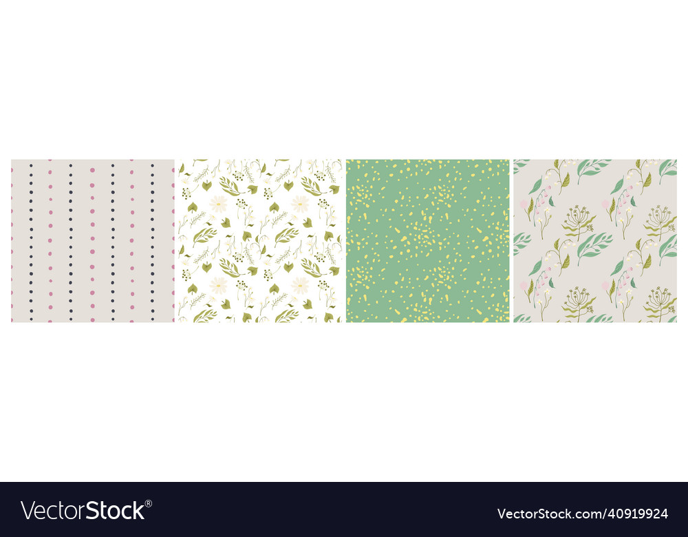 Spring simple pttrn vector image Spring simple pttrn