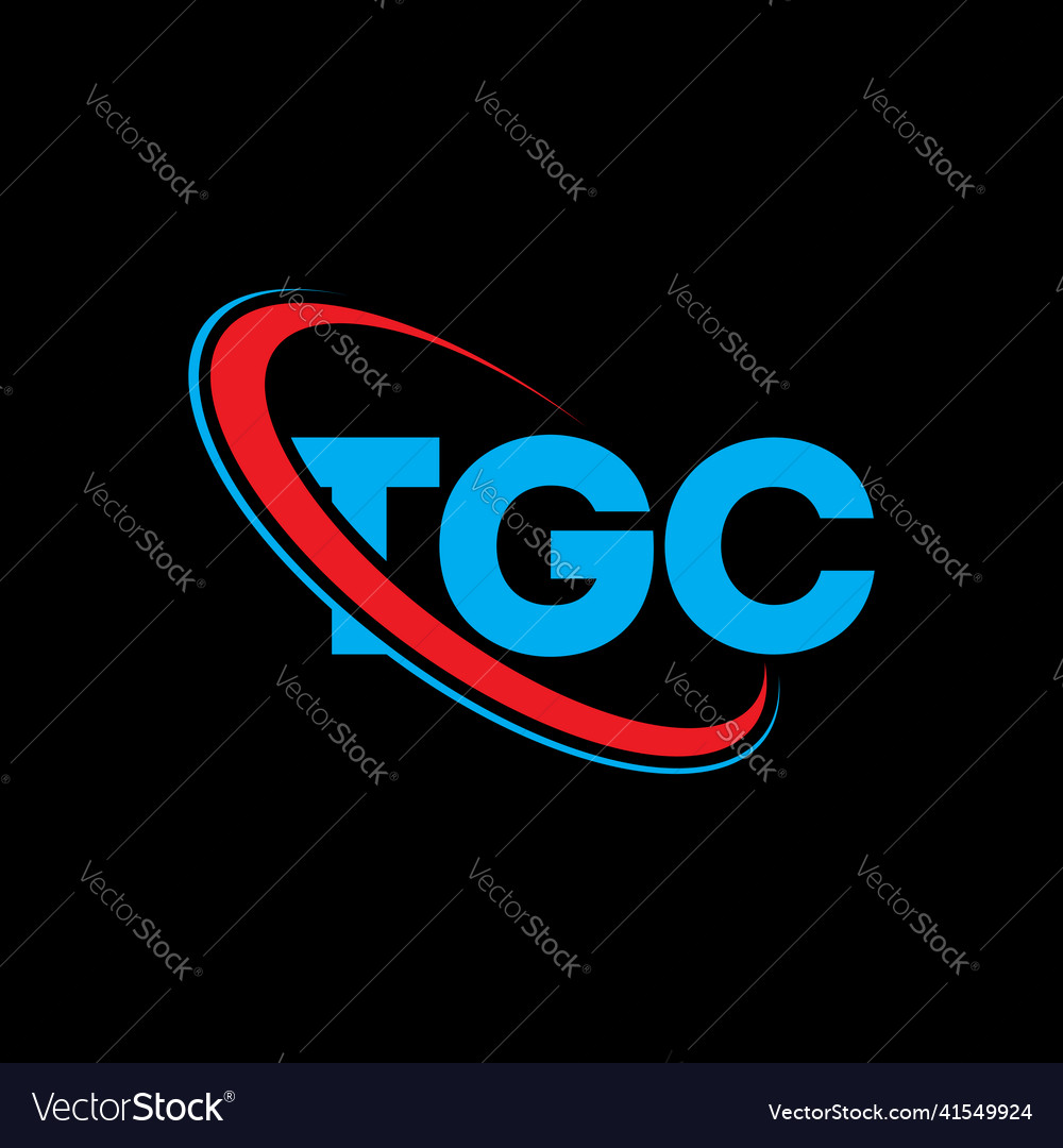 Tgc logo letter design Royalty Free Vector Image