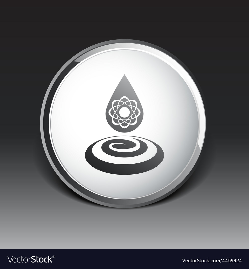 Water molecule chemistry atom symbol icon