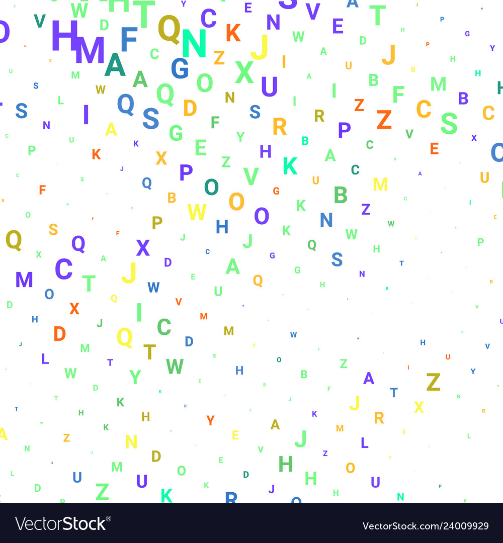 Abstract texture with letters vector image Abstract texture with letters