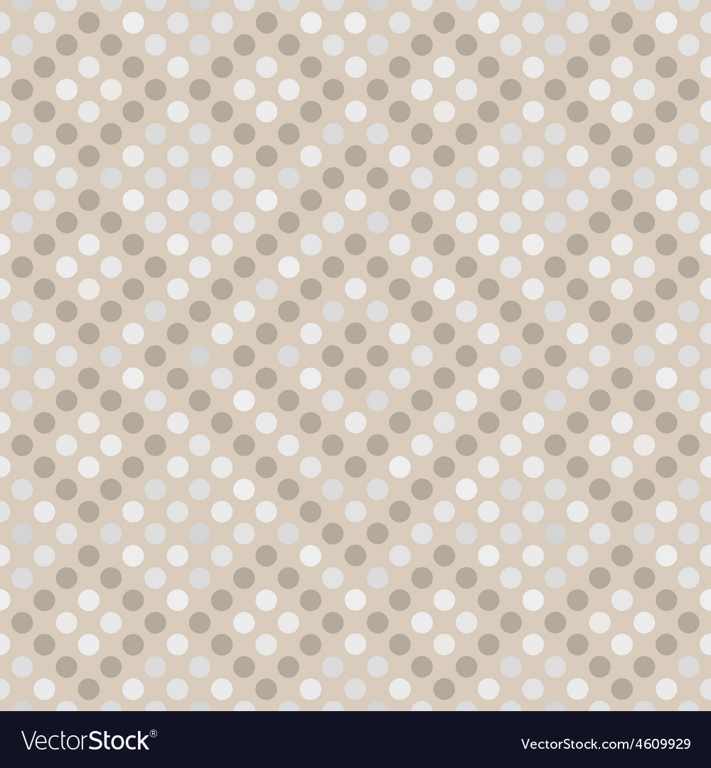 Beige Polka Dot Seamless Pattern