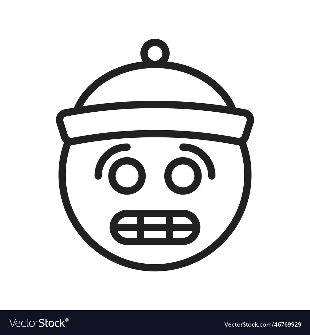 Cold face icon image suitable for mobile