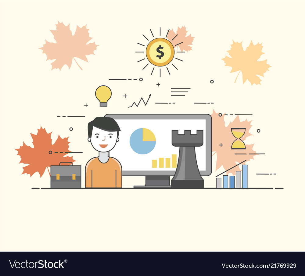 It solutions smart technologies charts vector image It solutions smart technologies charts