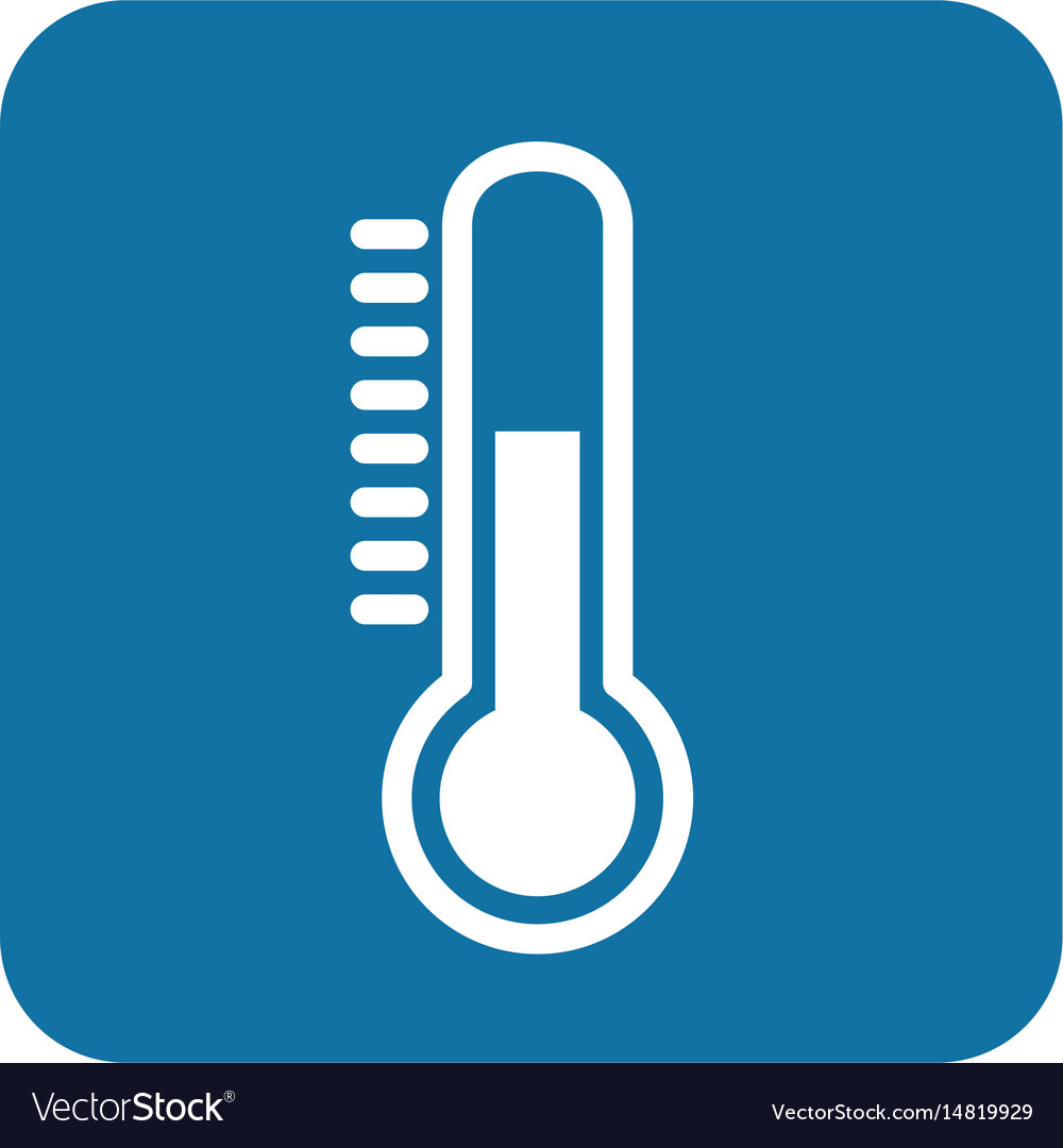 Medical thermometer isolated icon