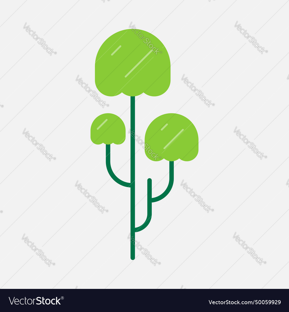 Minimalist tree element design collection Vector Image Minimalist tree element design collection