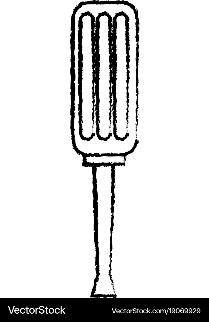 Screwdriver tool repair instrument equipment Vector Image