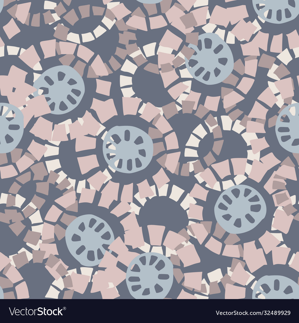 Seamless minimal geo shape pattern design neutral vector image Seamless minimal geo shape pattern design neutral