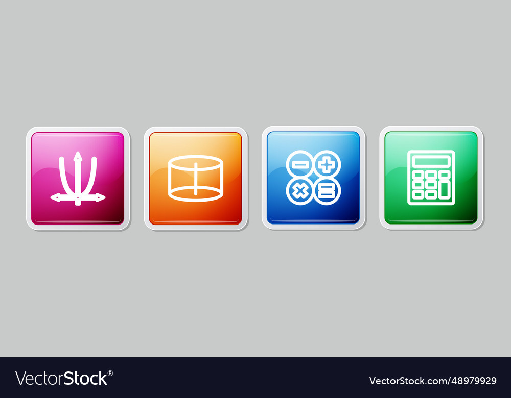 Set line graph schedule chart diagram geometric