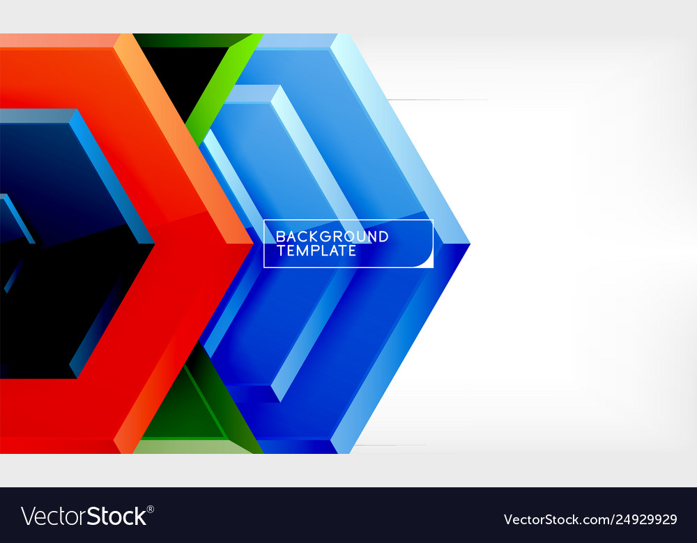 Techno arrow background template design vector image Techno arrow background template design