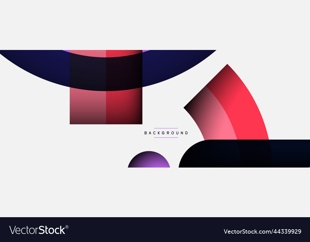 Trendy shapes color minimal design composition Vector Image Trendy shapes color minimal design composition