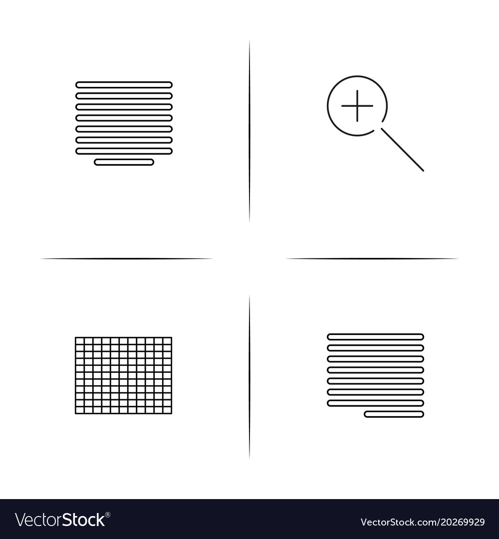 Web linear simple icon setoutline icons