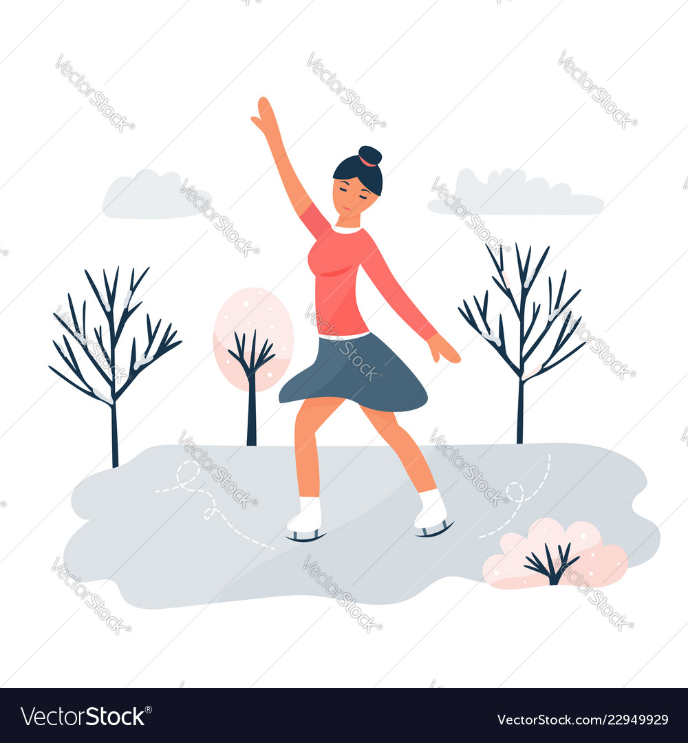 young girl skating on