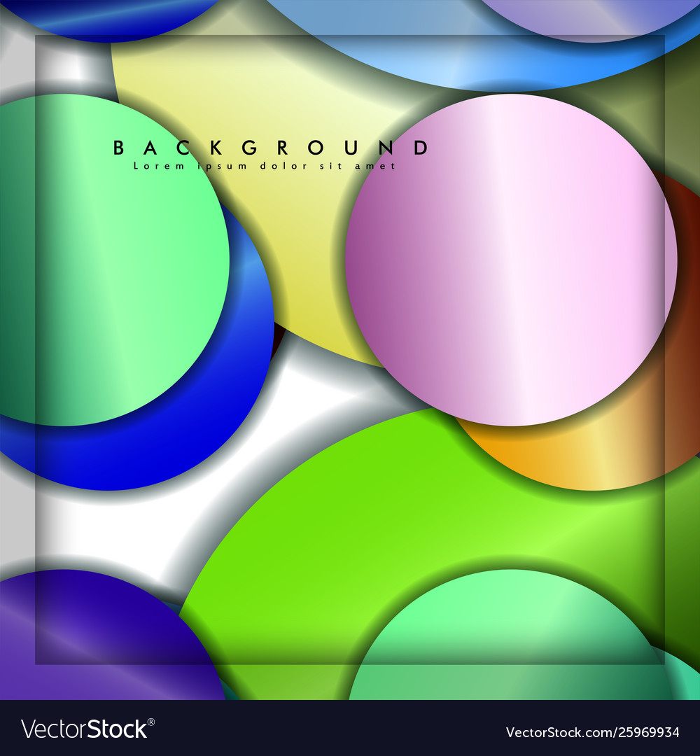Abstract circle background with color gems Vector Image Abstract circle background with color gems