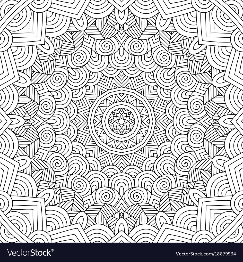 Abstract Pattern Coloring Page