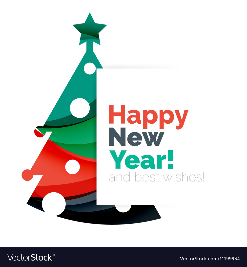 Christmas geometric banner 2017 new year