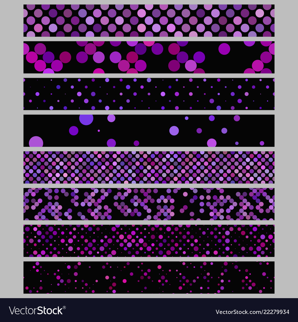 Color abstract dot pattern rectangular web banner vector image Color abstract dot pattern rectangular web banner