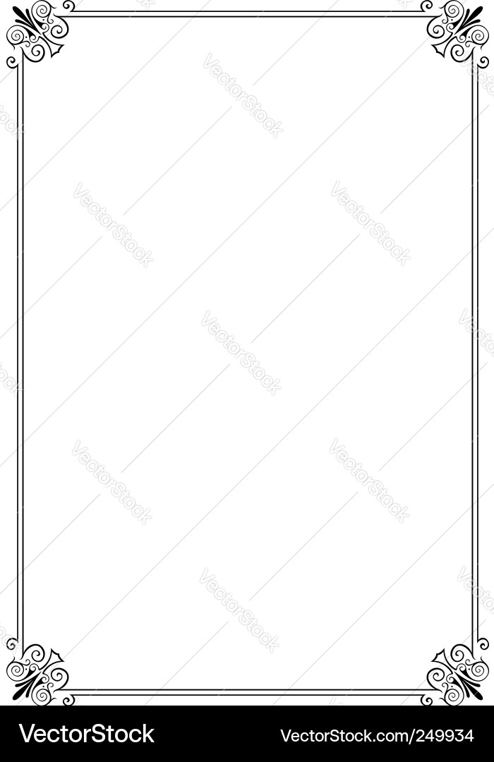Elegant frame Royalty Free Vector Image - VectorStock
