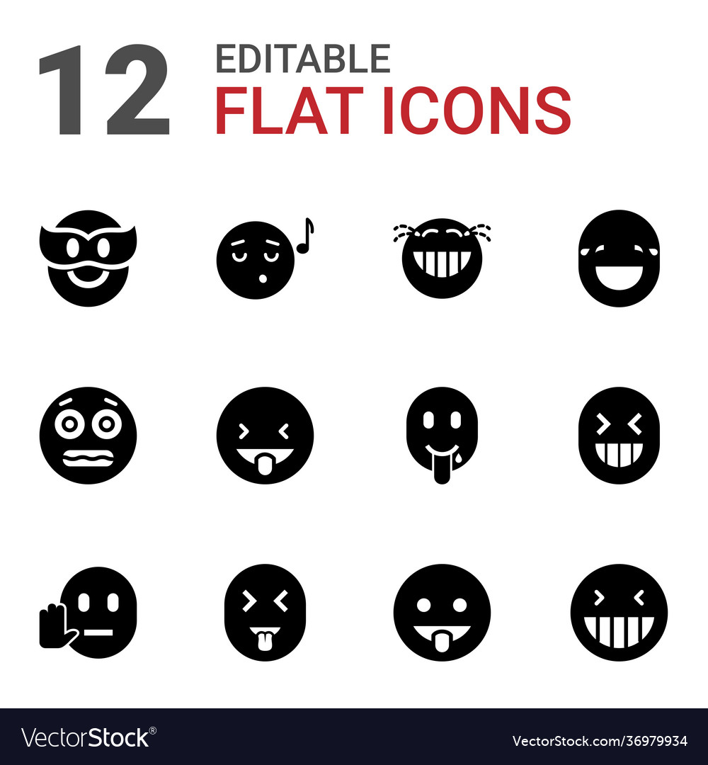 Laugh icons Royalty Free Vector Image - VectorStock