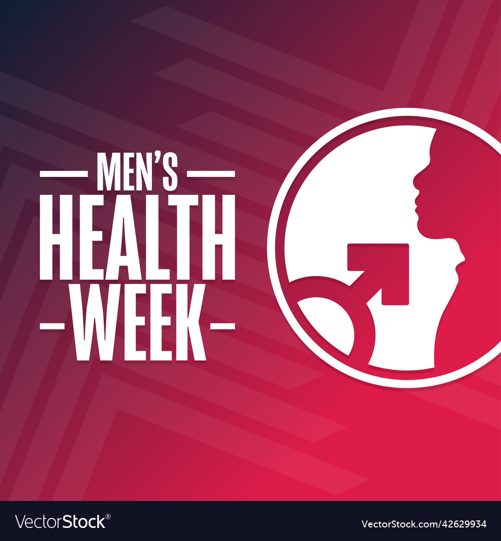 Men S Health Week Holiday Concept Template Vector Image