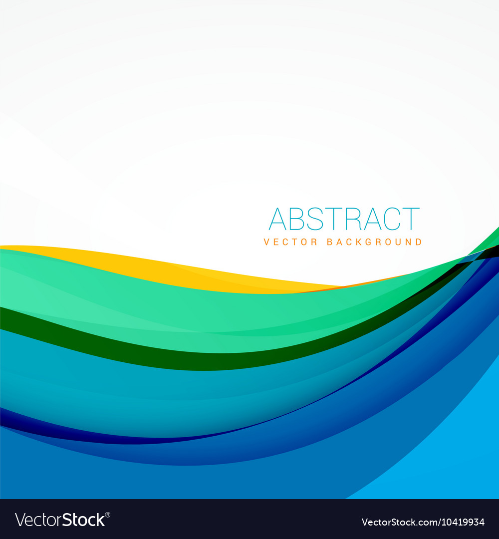 Modern colorful waves background design Royalty Free Vector