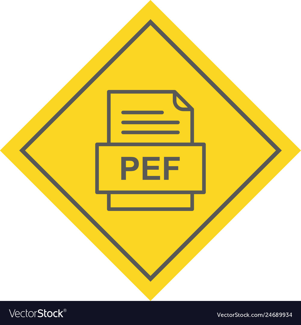 Pef file document icon