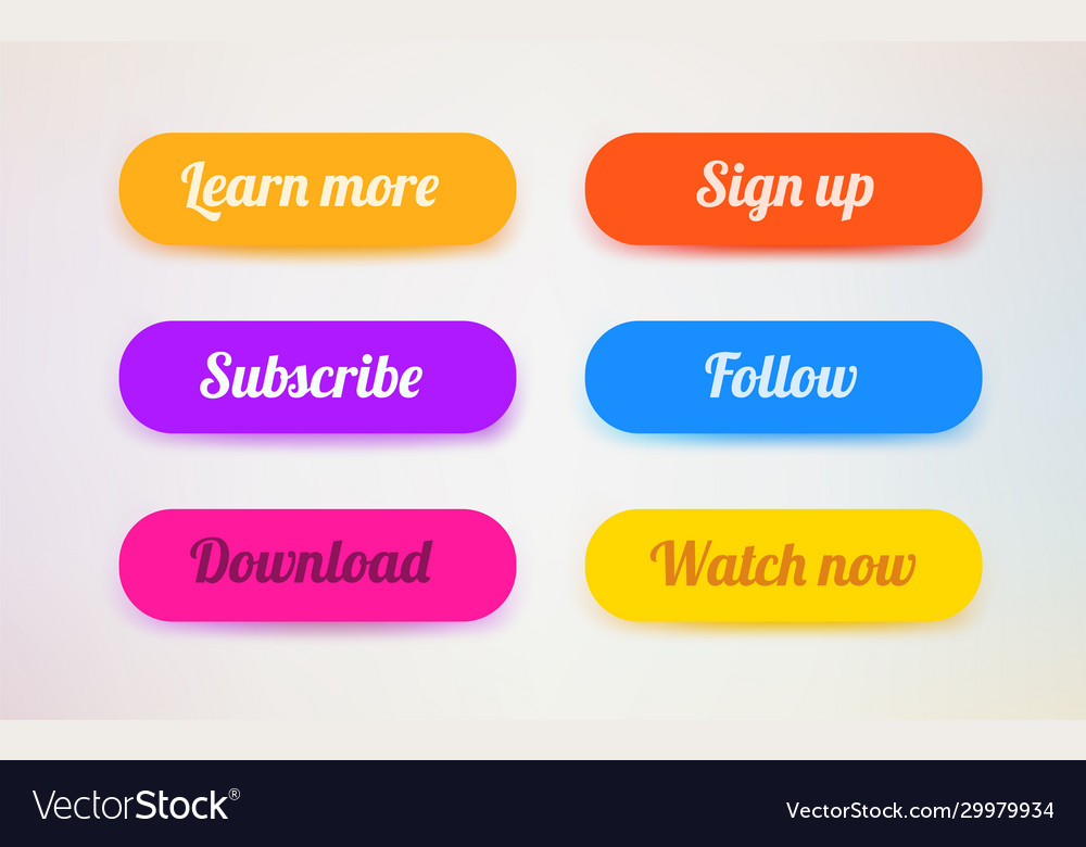 Set moderne ui Tasten Benutzeroberfläche Vorlage vector image Set moderne ui Tasten Benutzeroberfläche Vorlage