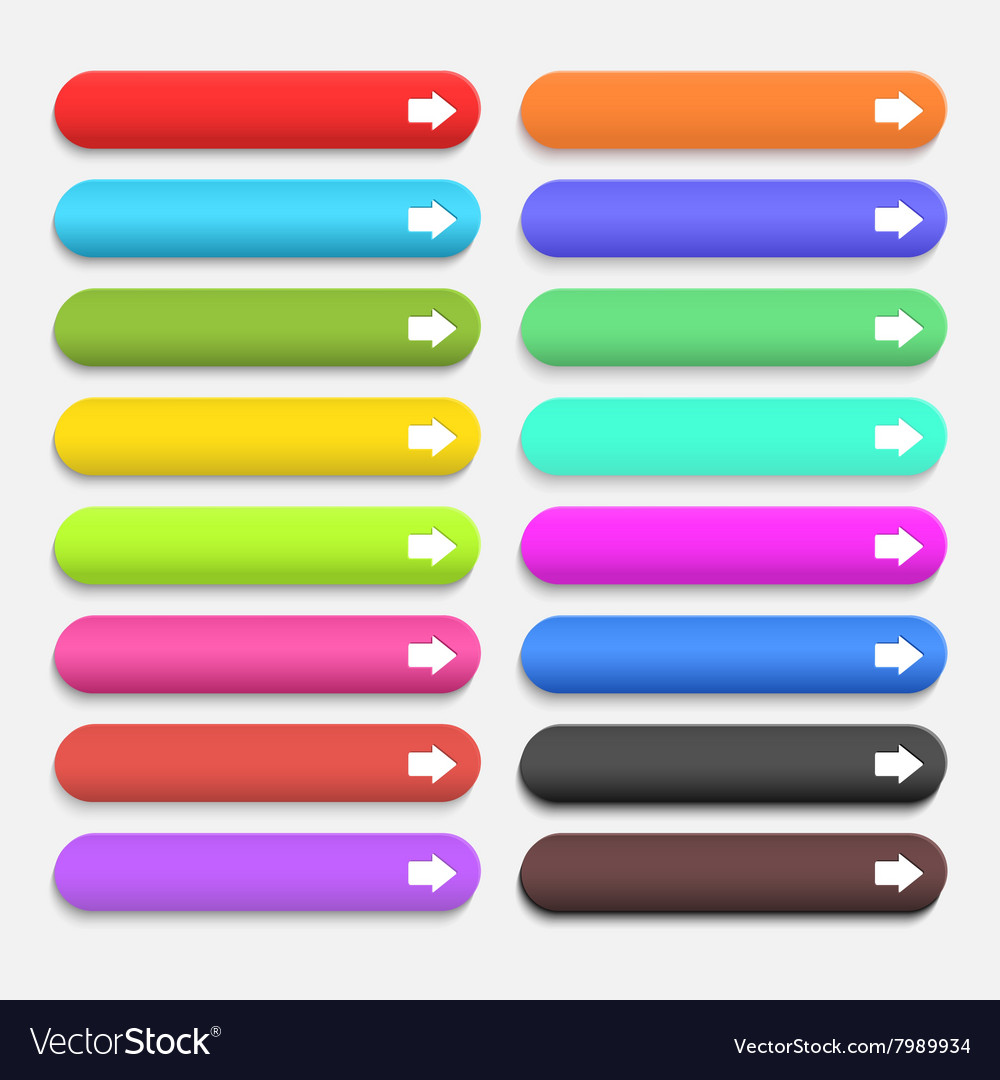 Web buttons with arrow symbol